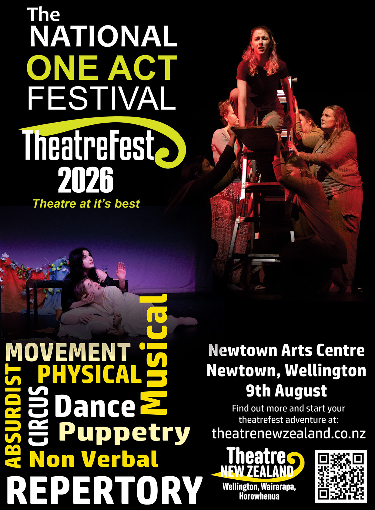 2026 03 Theatrefest poster Newtown