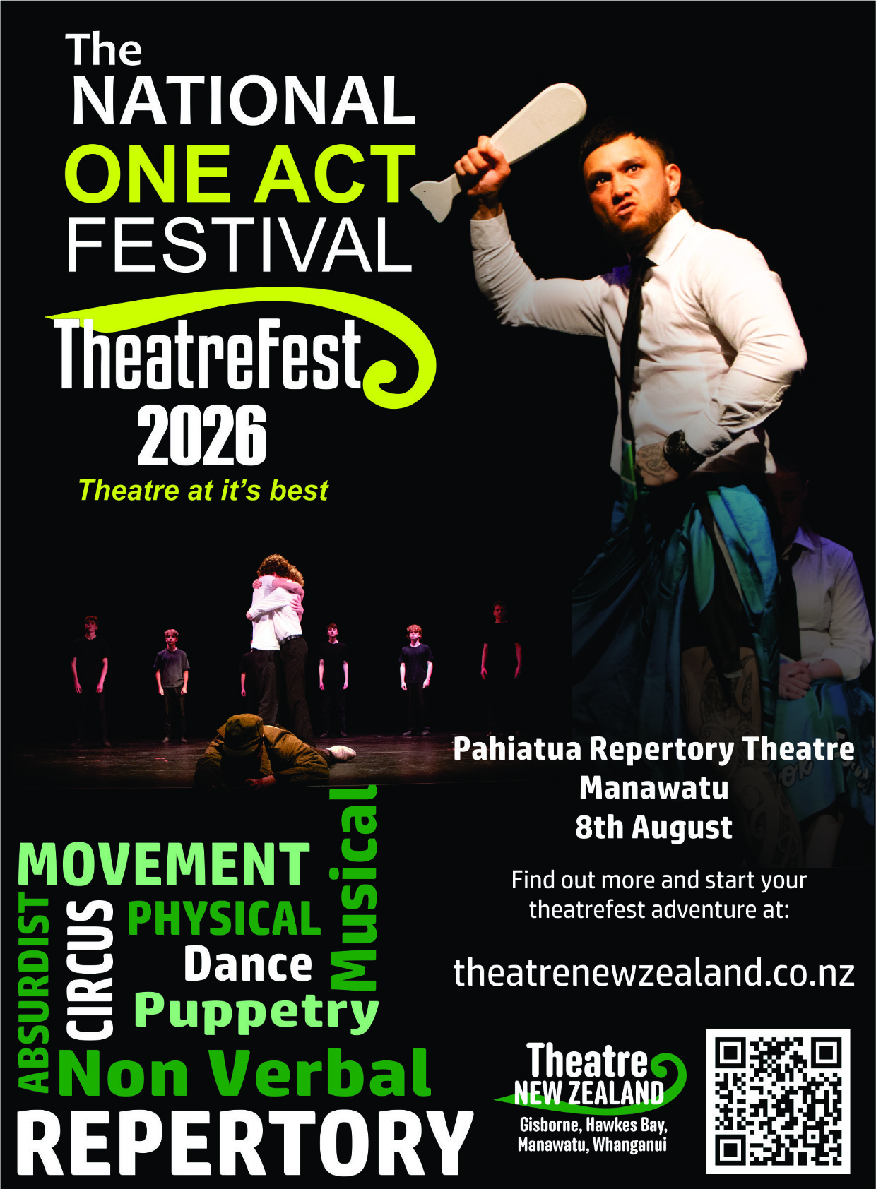 2026 04 Theatrefest poster Pahiatua